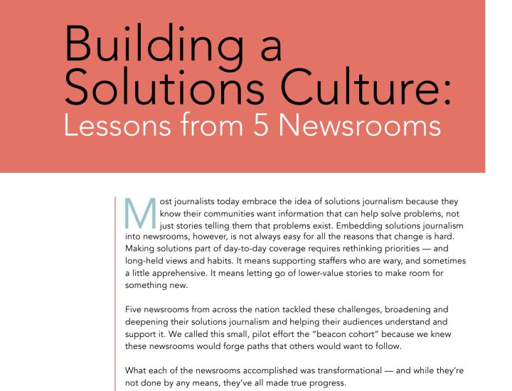 Building A Solutions Culture