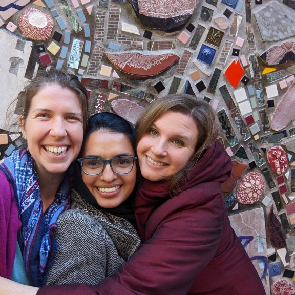 Marie, Saira, and Lita in Philadelphia