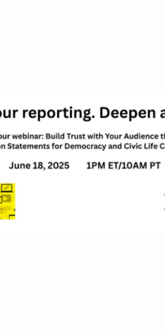 Strengthen your reporting. Deepen audience trust.