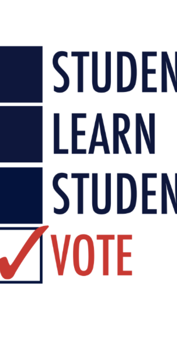Student learn. Students vote.