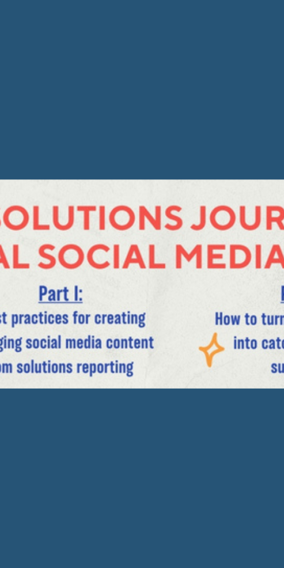 How to Spread Solutions Journalism on Social Media