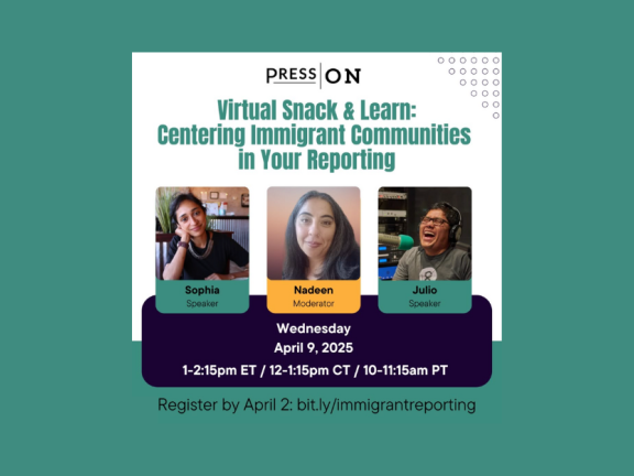 Snack & Learn: Centering Immigrant Communities in Your Reporting