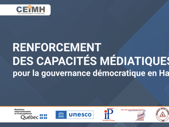Renforcement des capacités médiatiques pour la gouvernance démocratique en Haïti