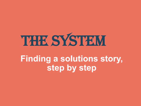 Finding a solutions story, step by step