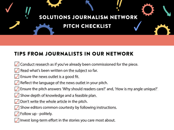 Pitch checklist