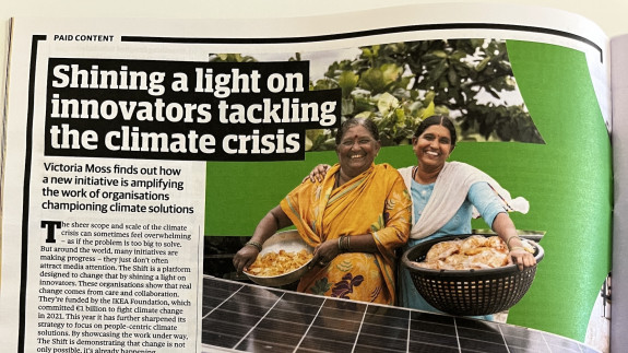 The Lab's work is in a printed newspaper