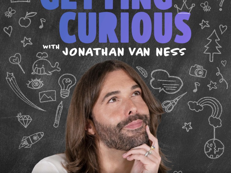 Jonathan Van Ness looks thoughtful in the podcast cover image