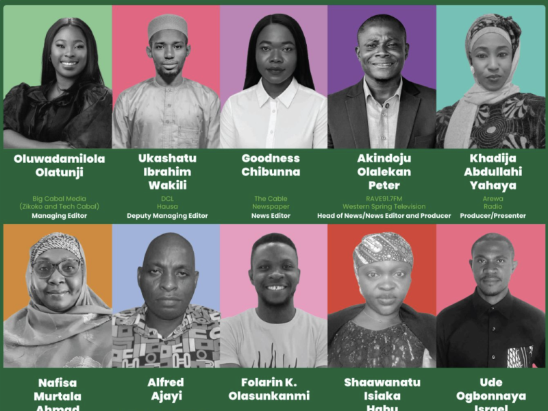 Photos of Nigeria newsroom editors participating in the masterclass