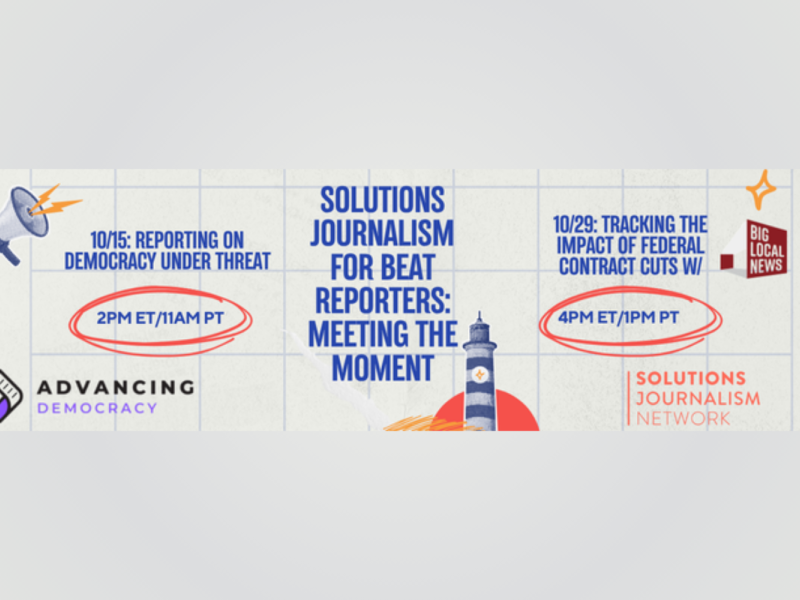 Solutions Journalism for Beat Reporters