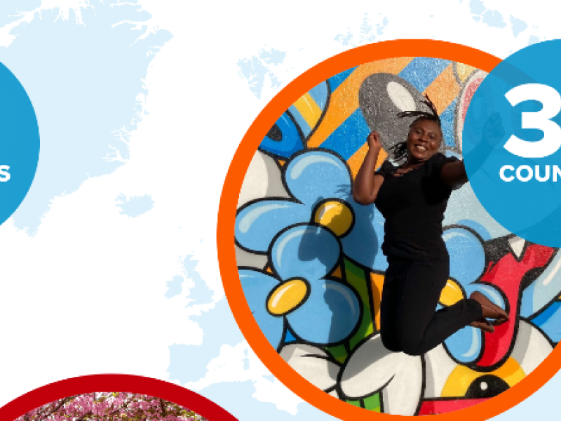 People in circle illustrations