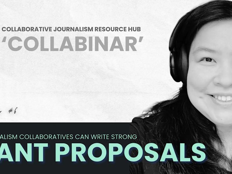 How journalism collaboratives can write strong grant proposals
