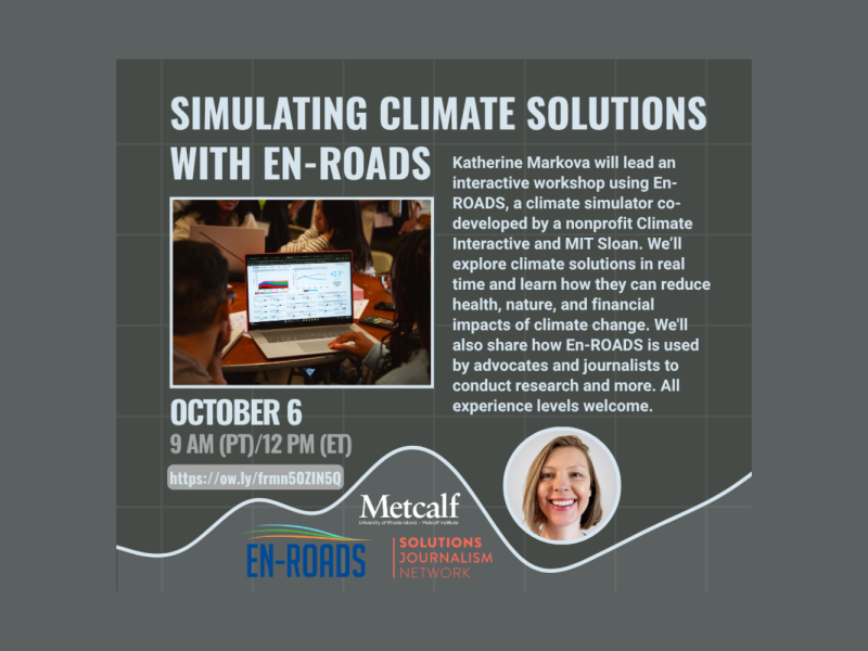 Simulating Climate Solutions with EN-Roads