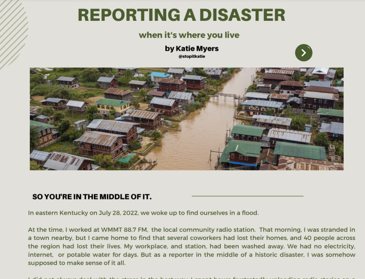Reporting A Disaster cover