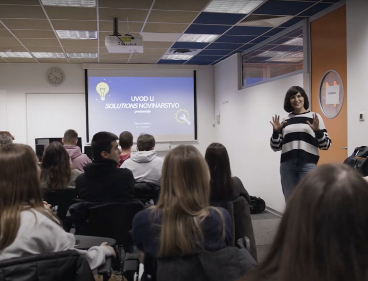 Trainer Petra Kovacevic leads a workshop in person on Dec 2023