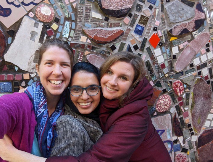 Marie, Saira, and Lita in Philadelphia