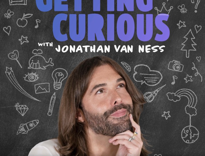 Jonathan Van Ness looks thoughtful in the podcast cover image