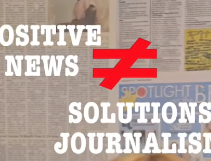 Positive news ≠ solutions journalism