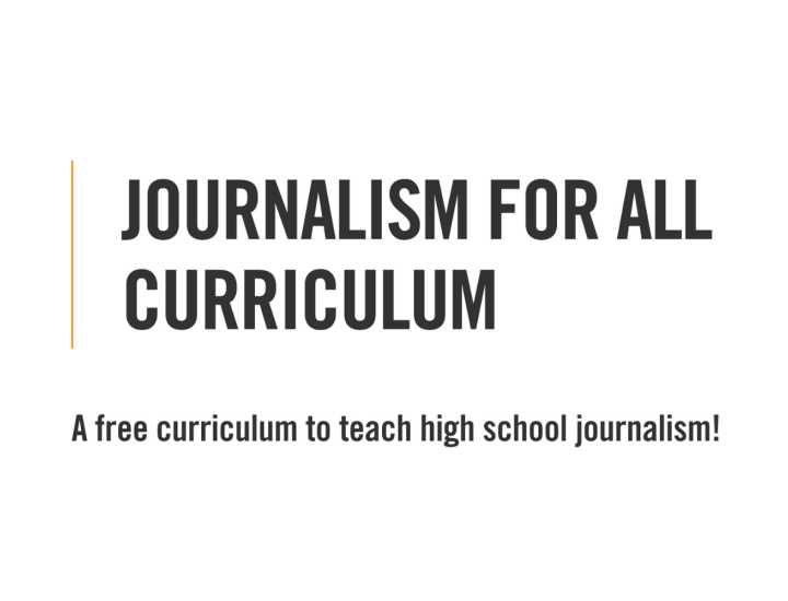 Journalism for All Curriculum