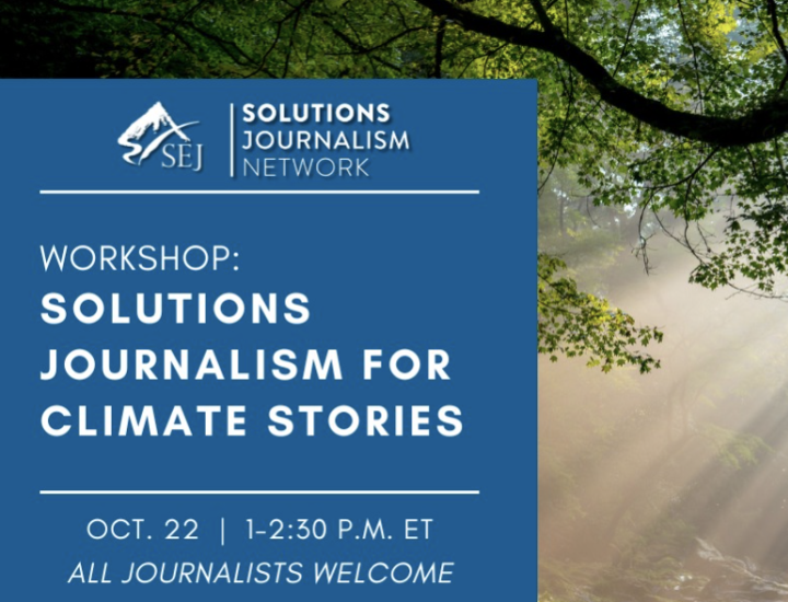 Solutions Journalism for Climate Stories
