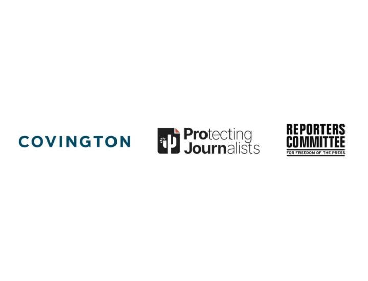 Covington, ProJourn, and Reporters Committee for Freedom of the Press logos