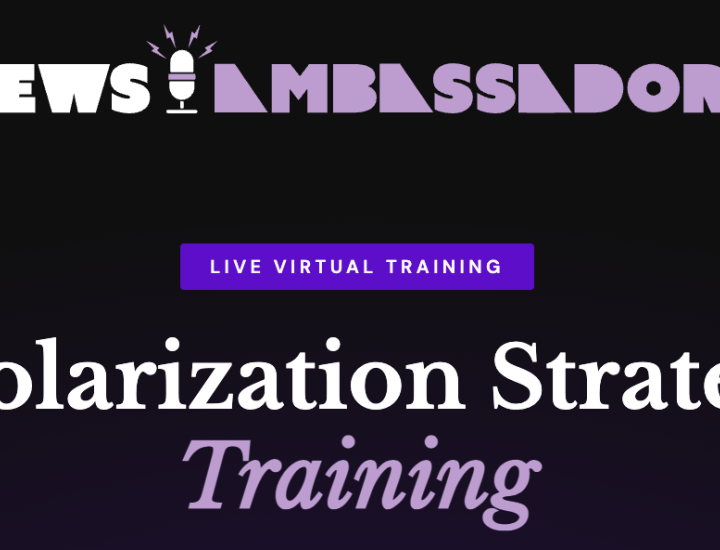 News Ambassadors' Depolarization Strategies Training