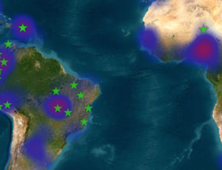 Heat map of climate solutions journalism
